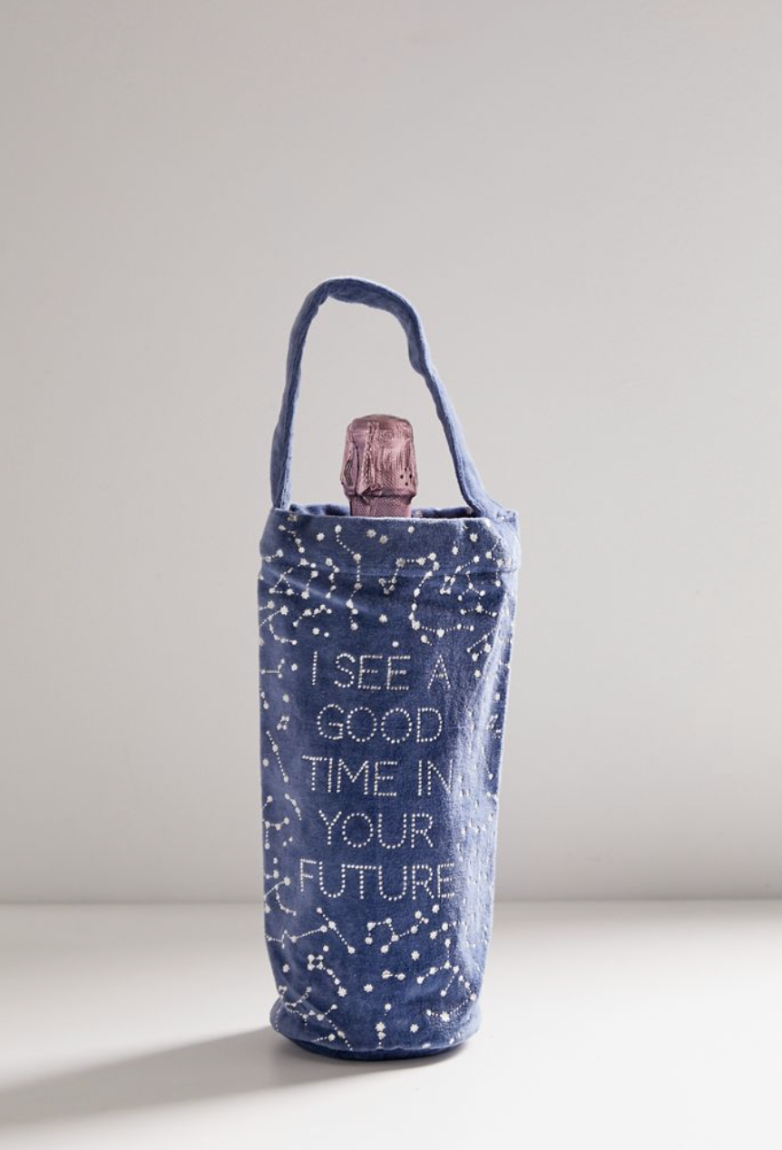 celestial wine bag gift, gifts for astrology lovers