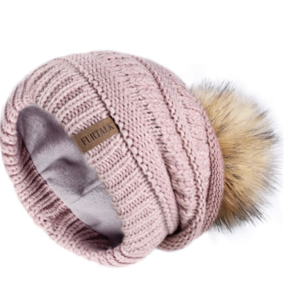 cute winter hats, fleece lined hat from amazon