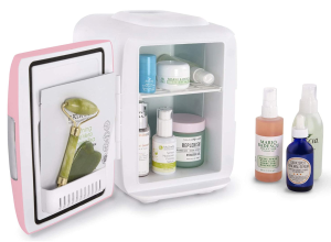 mini beauty fridge white elephant gift