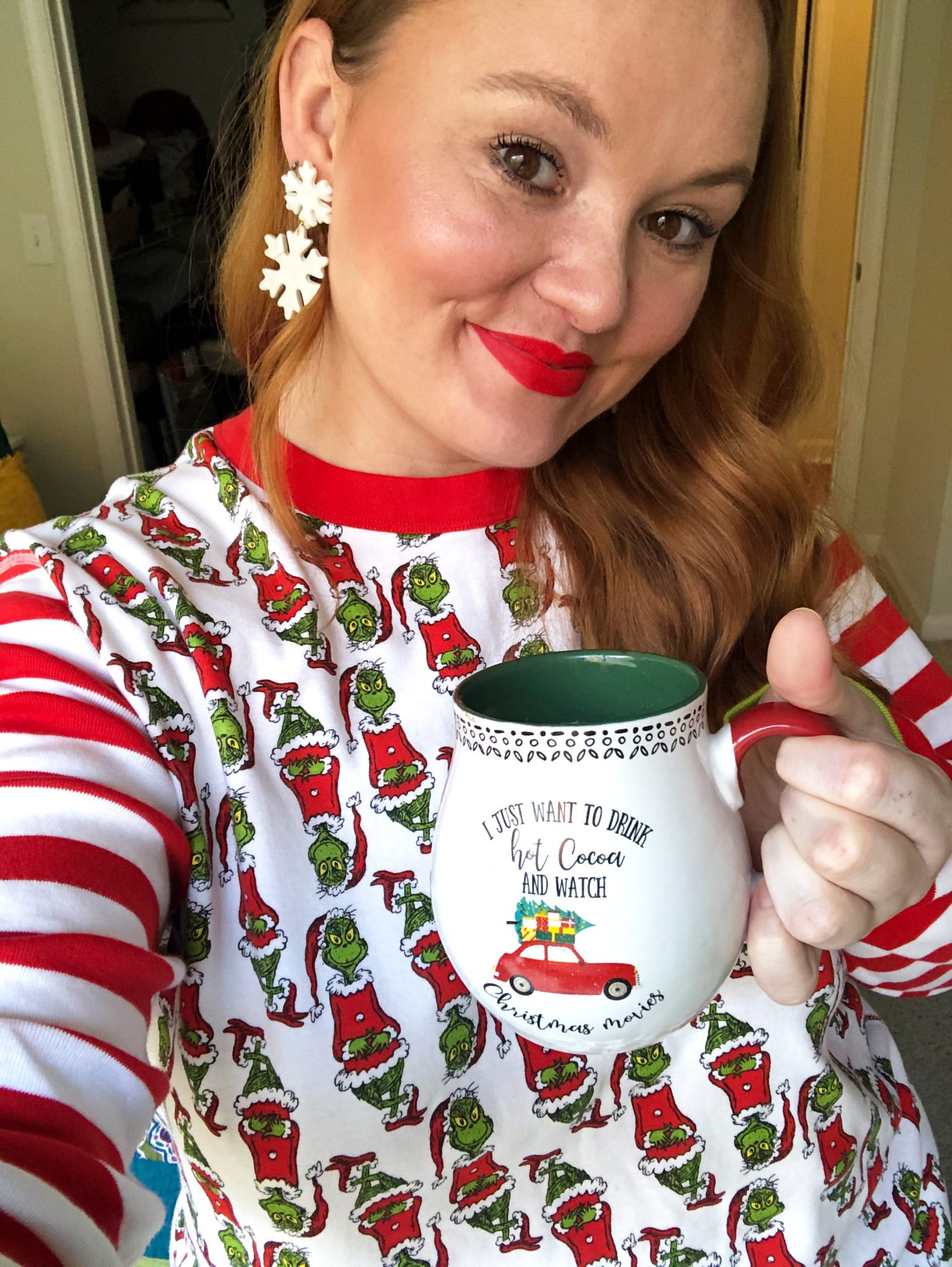 holiday pajamas wfh mood