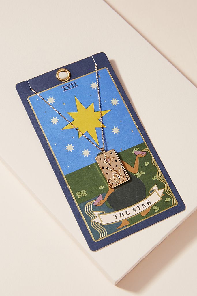 anthropologie tarot necklace