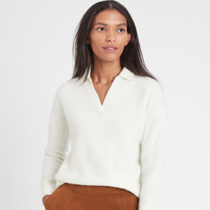 Banana Republic Birdseye Duster Cardigan Sweater