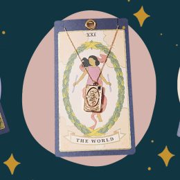 tarot card necklace zodiac jewelry