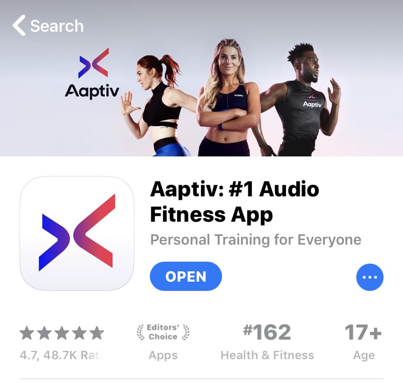 Aaptiv fitness app