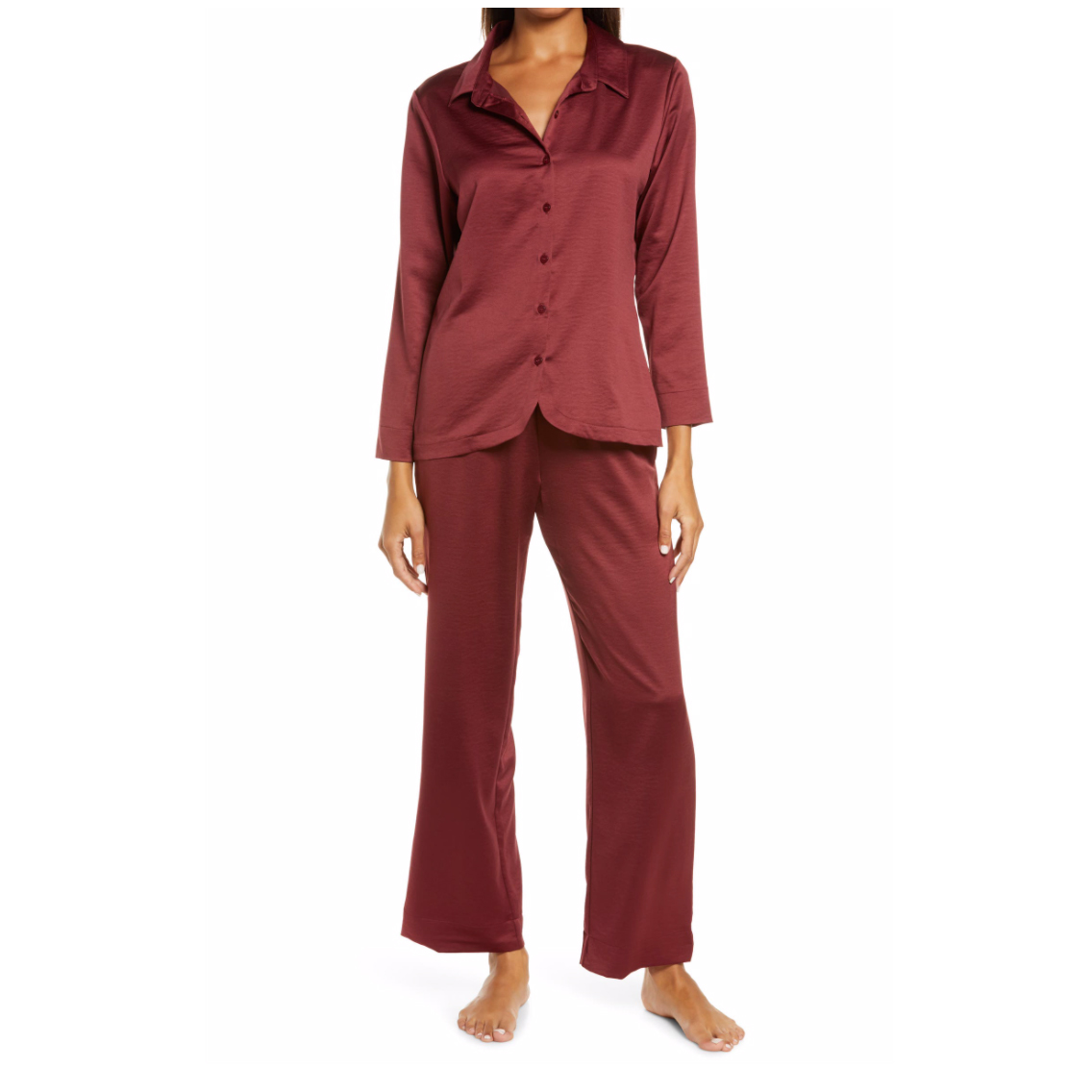 Nordstrom satin pajamas New Year's Eve outfit