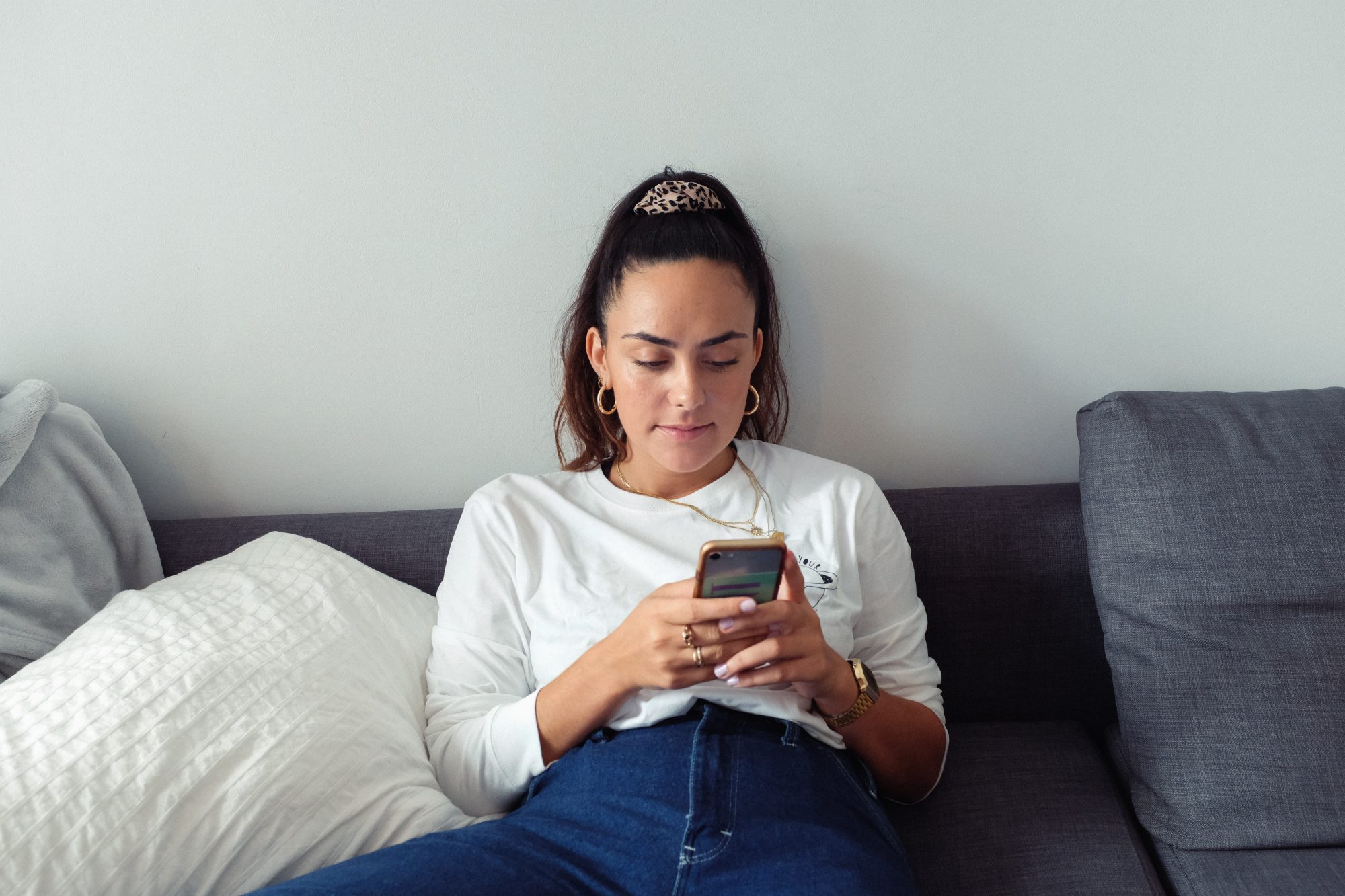 woman on phone