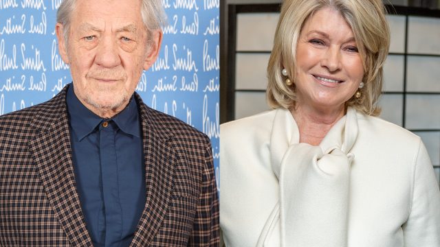 Ian McKellen and Martha Stewart