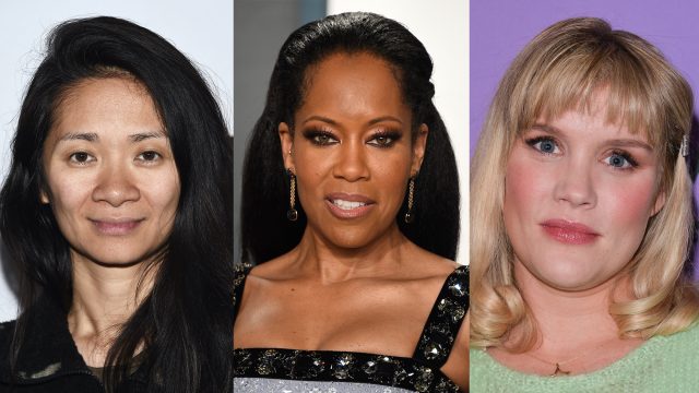 Chloe Zhao, Regina King, and Emerald Fennell