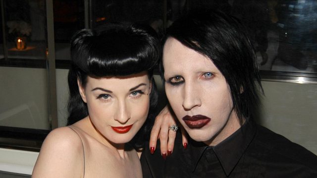 Dita Von Teese and Marilyn Manson