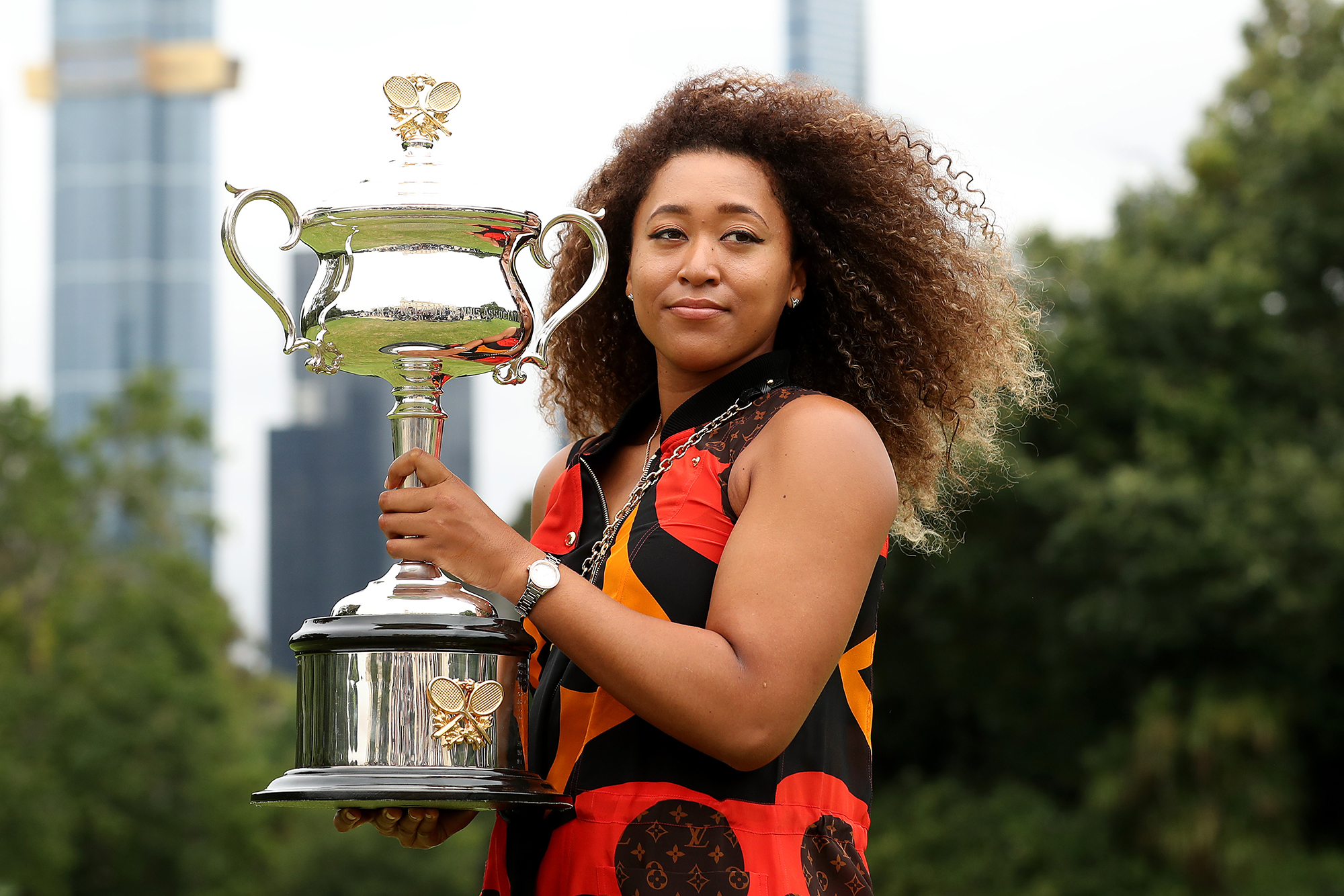 Biola Solace-Chukwu on X: For her trophy photoshoot, Naomi Osaka was  offered a stylist and makeup artist She declined. She opted for a dress  she already had. She did her own makeup