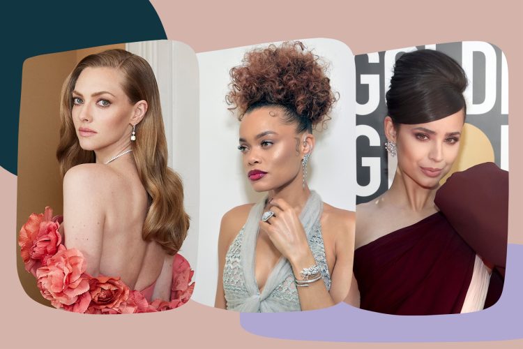 golden globes 2021 beauty best amanda seyfried sofia carson andra day
