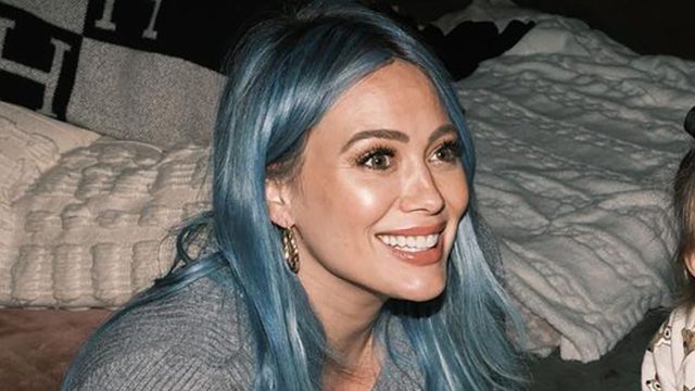 Hilary Duff Went Back to Her Blonde Roots and Ditched Her Blue  HairHelloGiggles