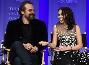 David Harbour and Millie Bobby Brown