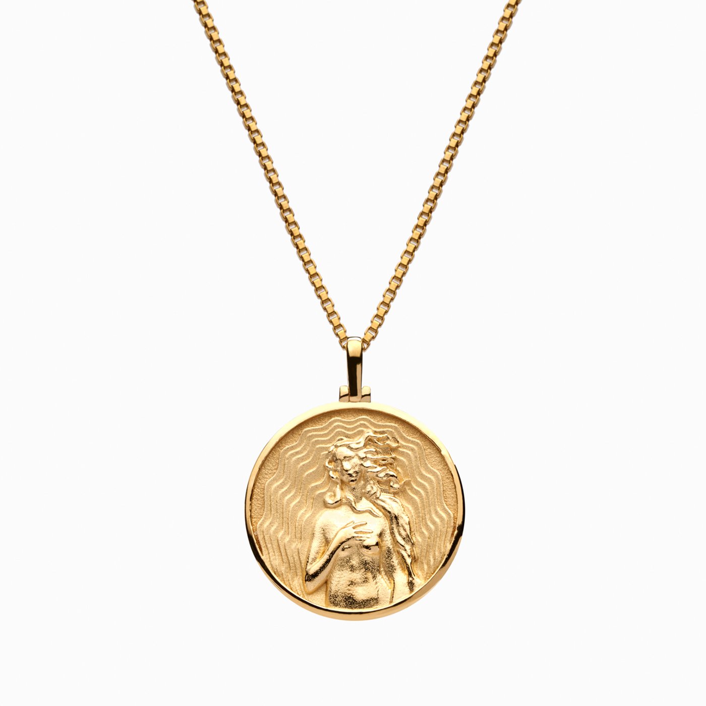 greek goddess gold necklace