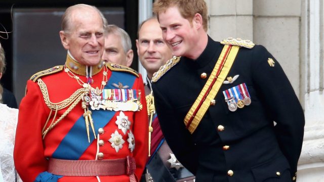 Prince Harry and Prince Philip