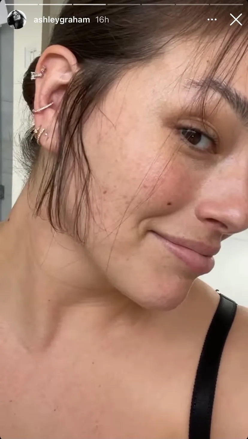 ashley graham postpartum hair growtth