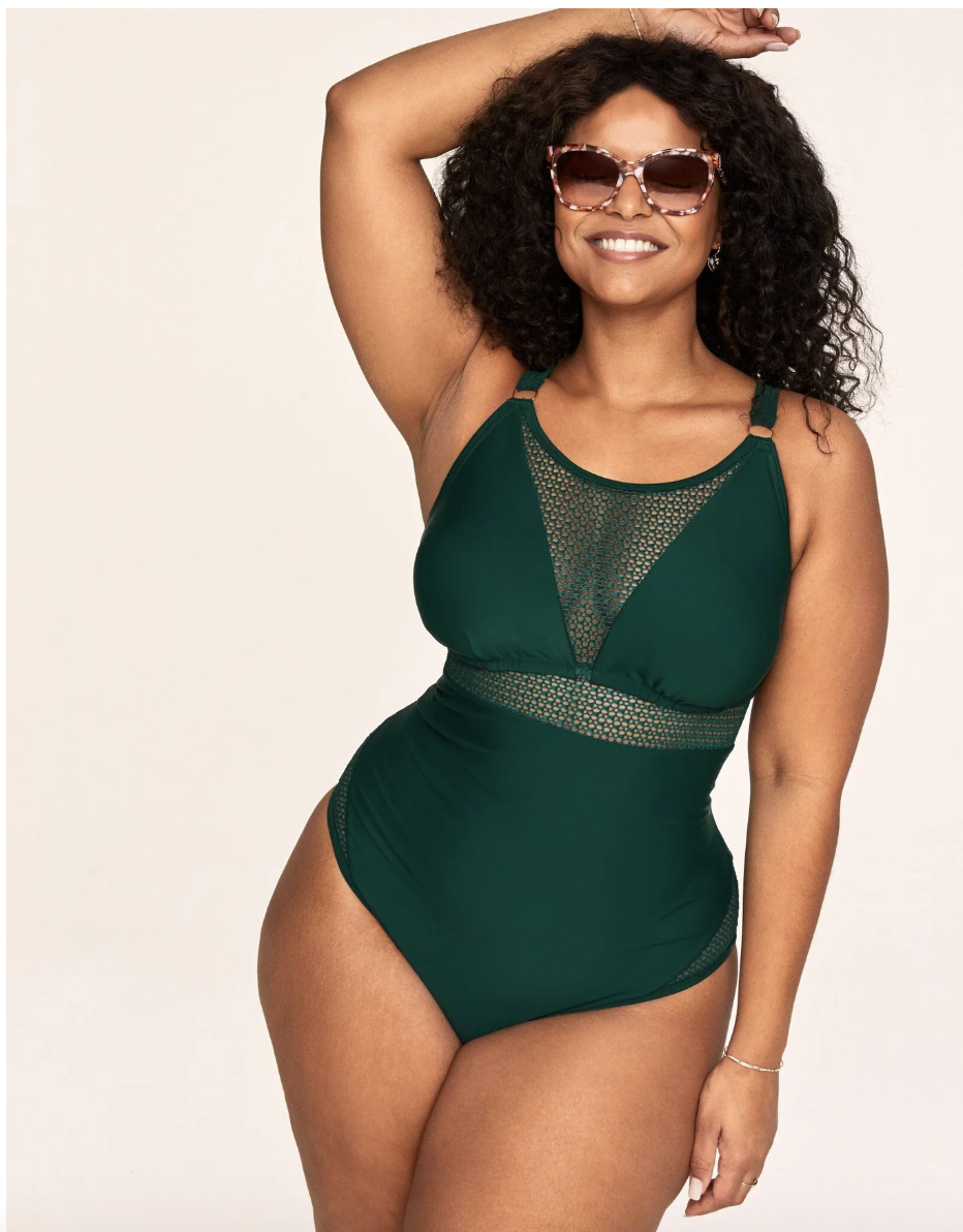 padded one-piece swimsuit
