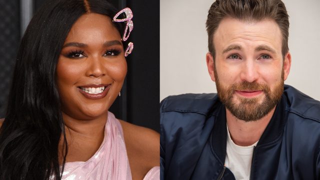Lizzo and Chris Evans