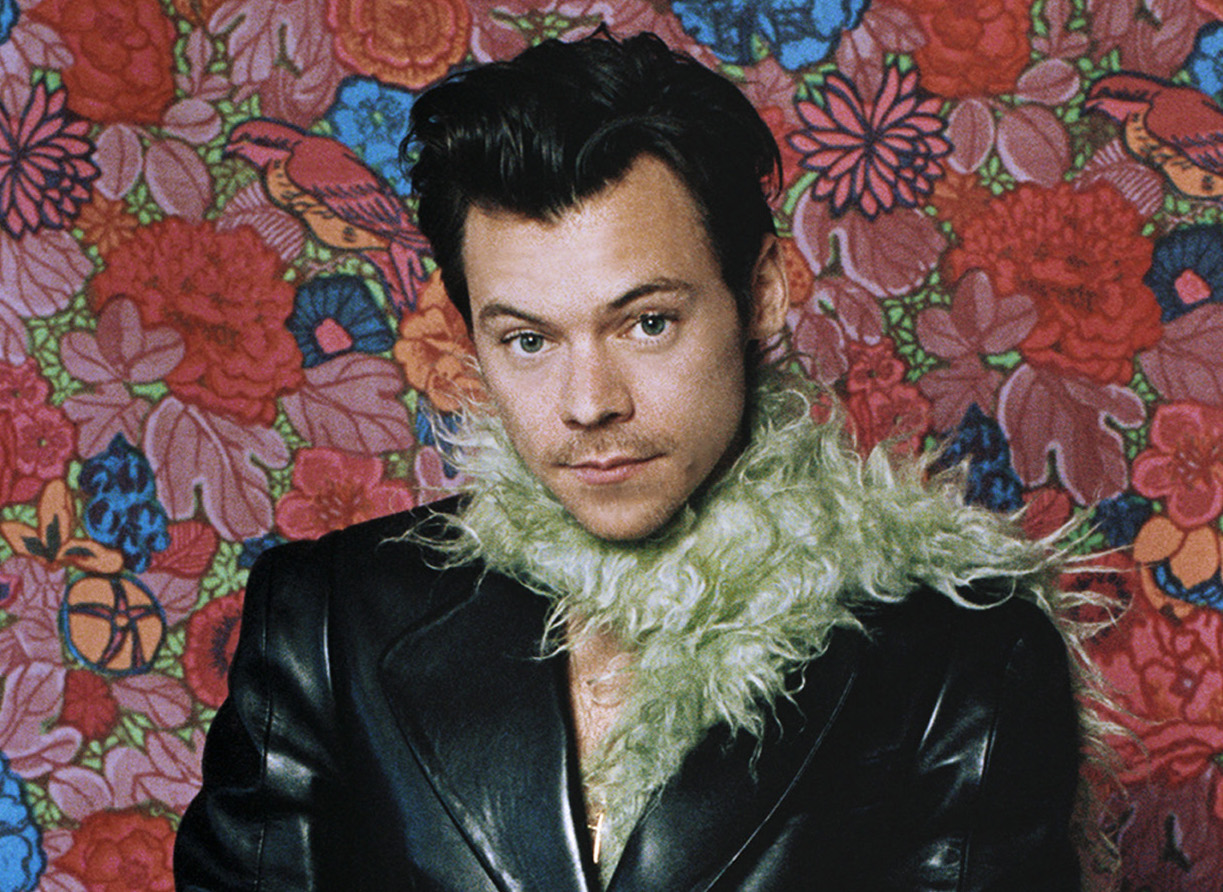 harry styles gucci fur coat