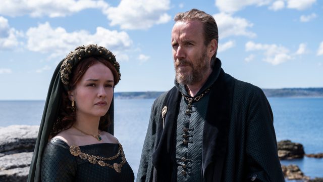 Olivia Cooke and Rhys Ifans in House of the Dragon
