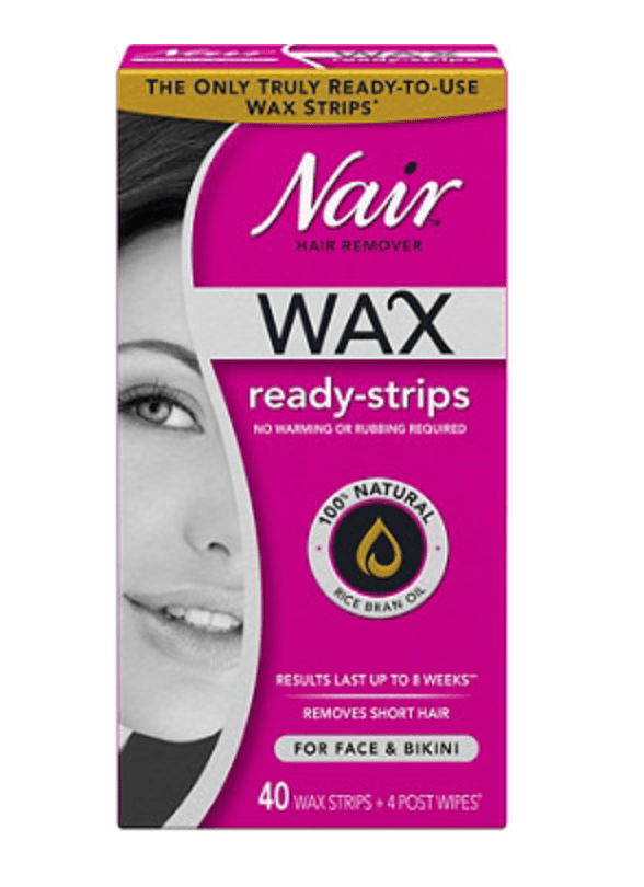 Nair Ready-to-Waxing-Streifen; Sugaring vs. Waxing