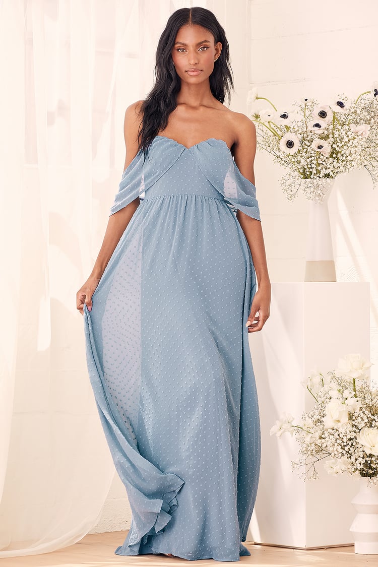 Blue summer wedding guest dress on sale