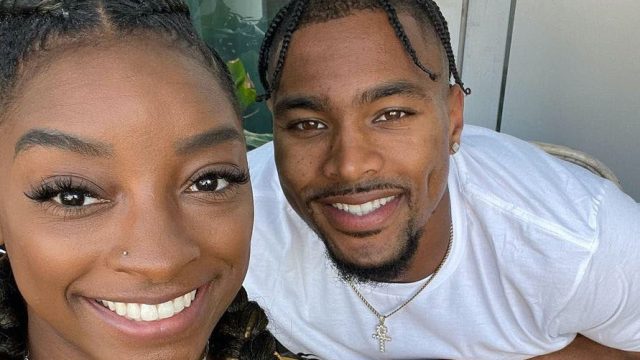 Simone Biles and Jonathan Owens