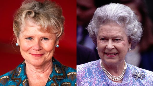 Imelda Staunton and Queen Elizabeth