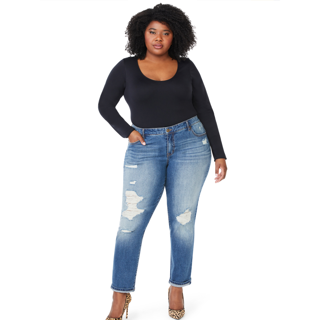 Most flattering discount boyfriend jeans