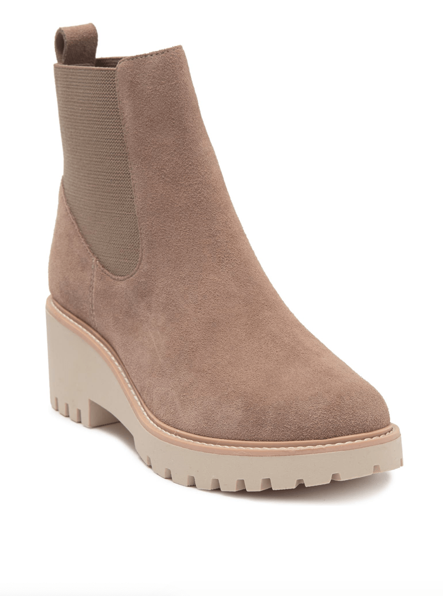 Louise Et Cie Fleta Pointed Toe Bootie In Deeper Mahogany At Nordstrom Rack  in Brown