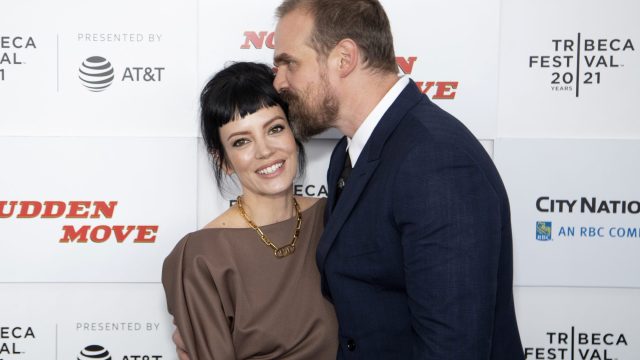 Lily Allen and David Harbour