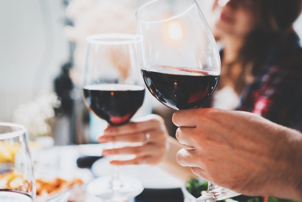 Couple Drinking Wine