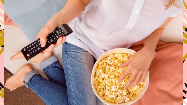 Woman Popcorn Remote