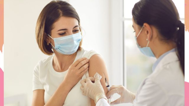 Woman Getting Vaccine