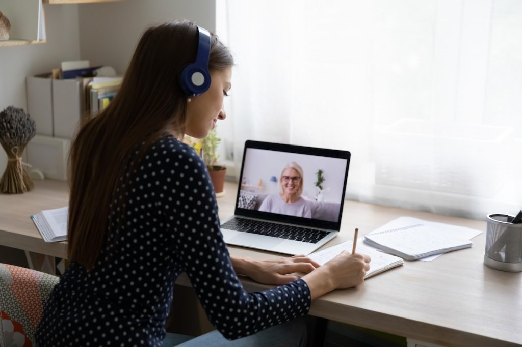 Woman Virtual Meeting