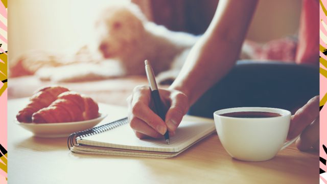 Woman Writing in Journal