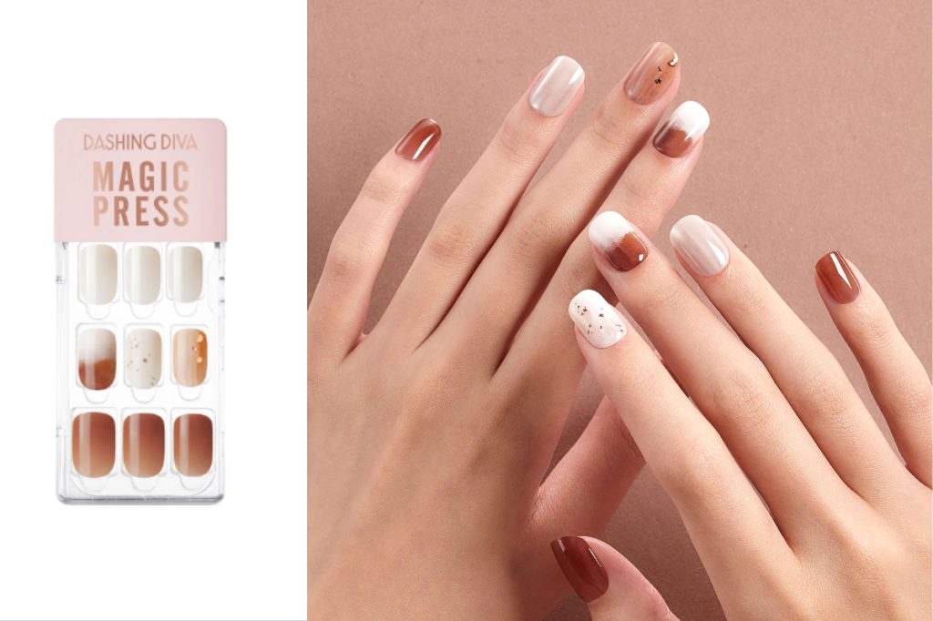 Dashing Diva pumpkin spice manicure