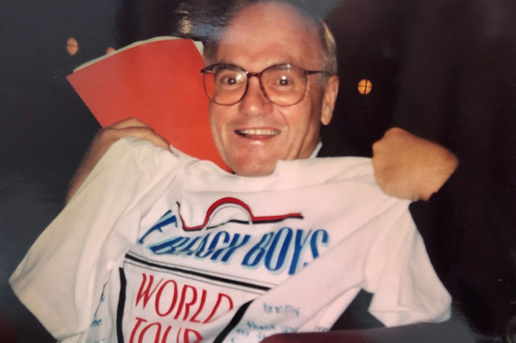 Jene’s dad and beach boys shirt