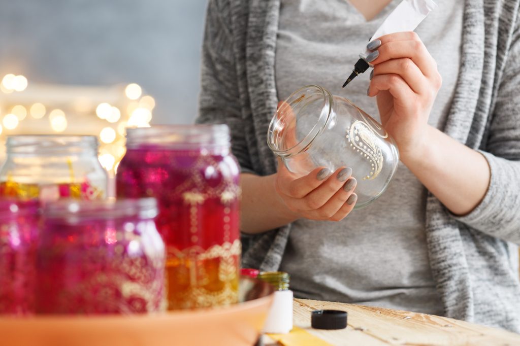 Woman Making Crafts