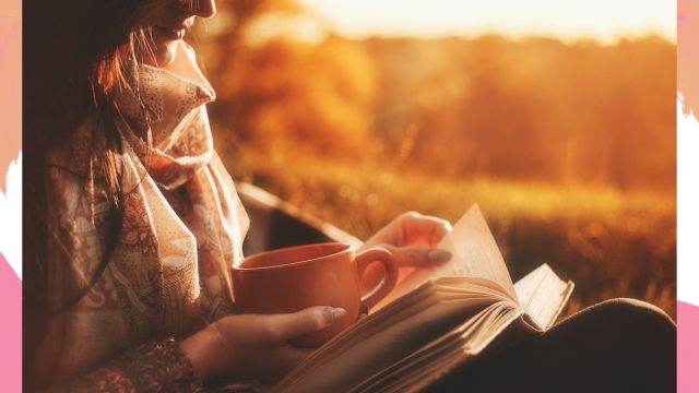 Woman Reading Outside