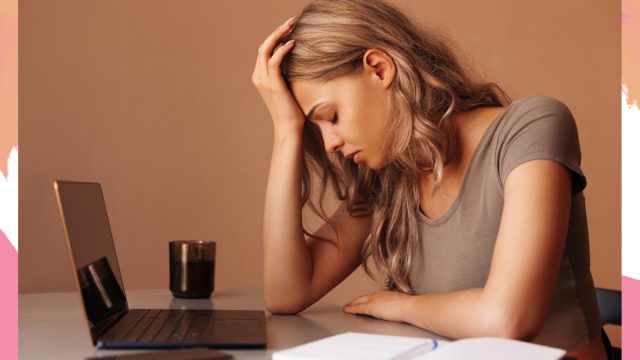 Woman Stressed Work