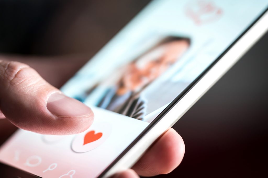 dating app on phone