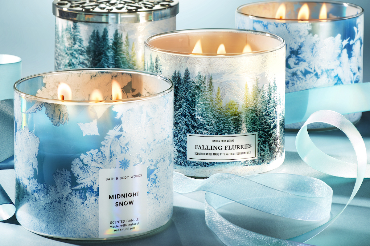 Bath & Body Works Midnight Snow 3-Wick Candle