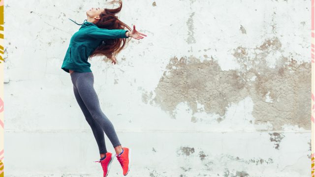 Woman jumping