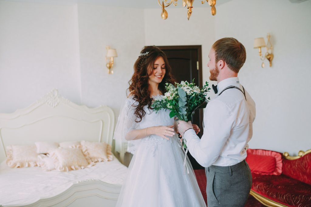 Wedding Couple First Look
