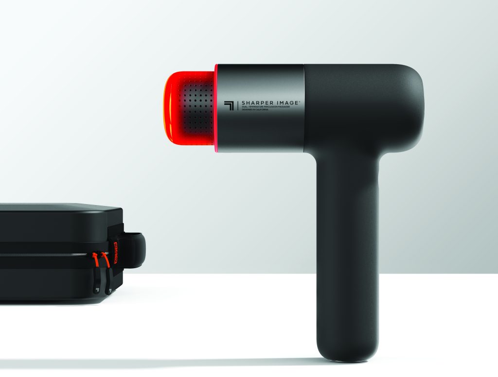 PowerBoost Pro+ percussion massager from Sharper Image