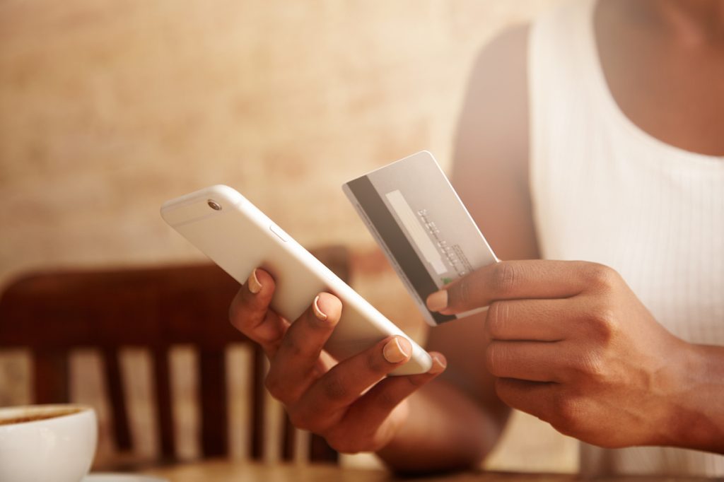Woman Bank Card