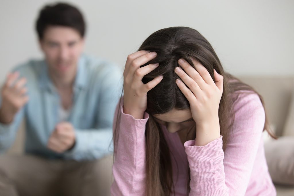 Woman Upset