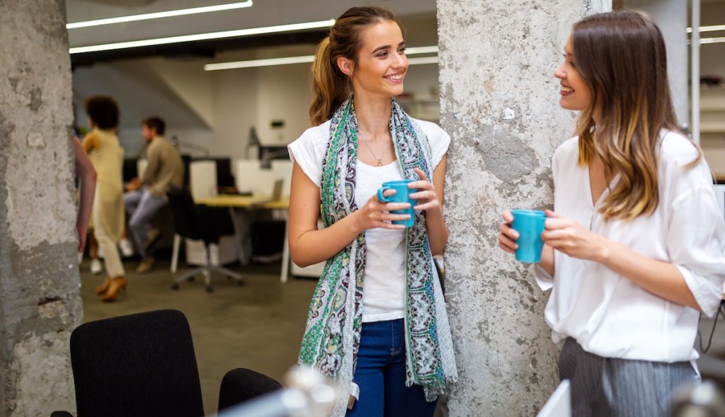 Women Office Coffee Break
