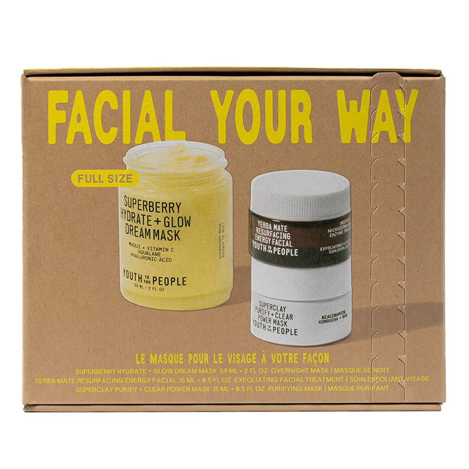 Youth to the People Facial Your Way Triple Mask Set